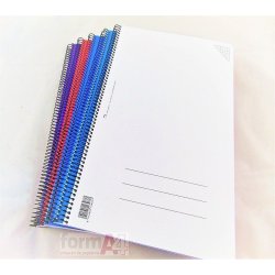 CUADERNO ESPIRAL PACSA PLASTIPAC FOLIO 80H. 4x4MM