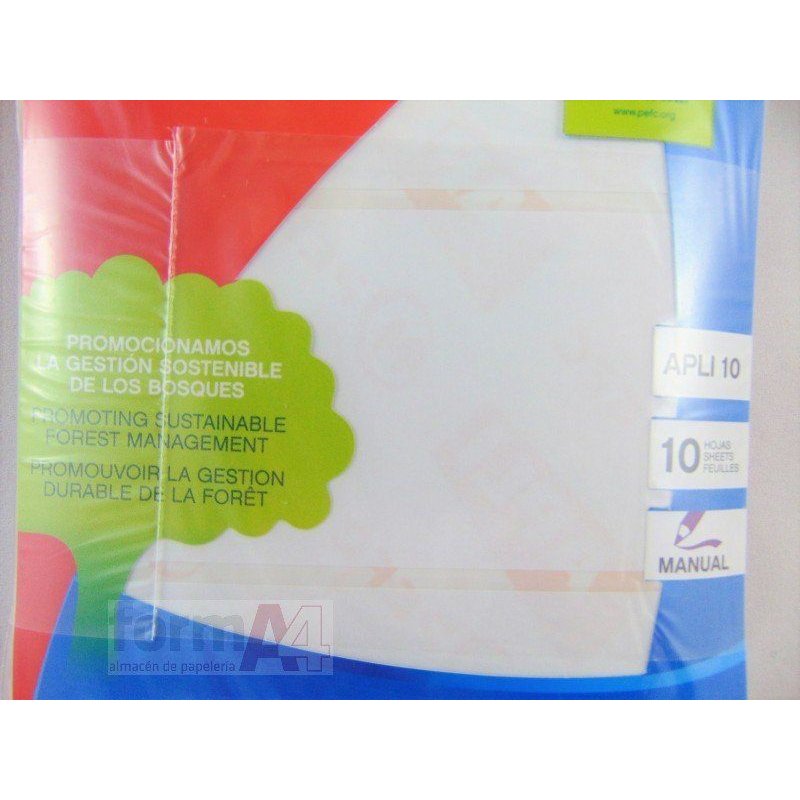 ETIQUETA ADHESIVA BLANCA APLI-10 53X100MM B/30 - Papelería Online Y ...