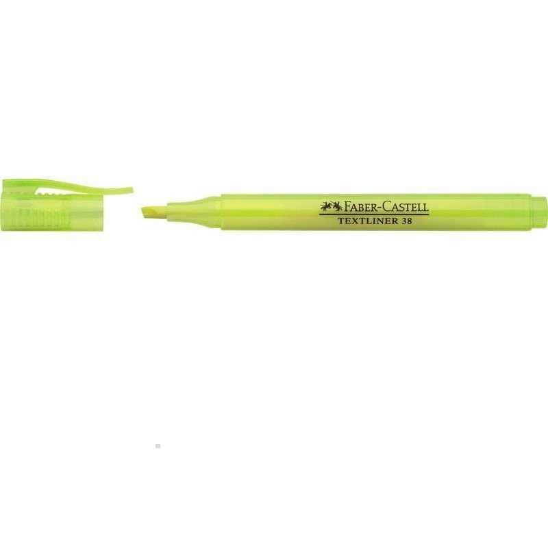 MARCADOR FLUORESCENTE FABER-CASTELL 38 AMARILLO