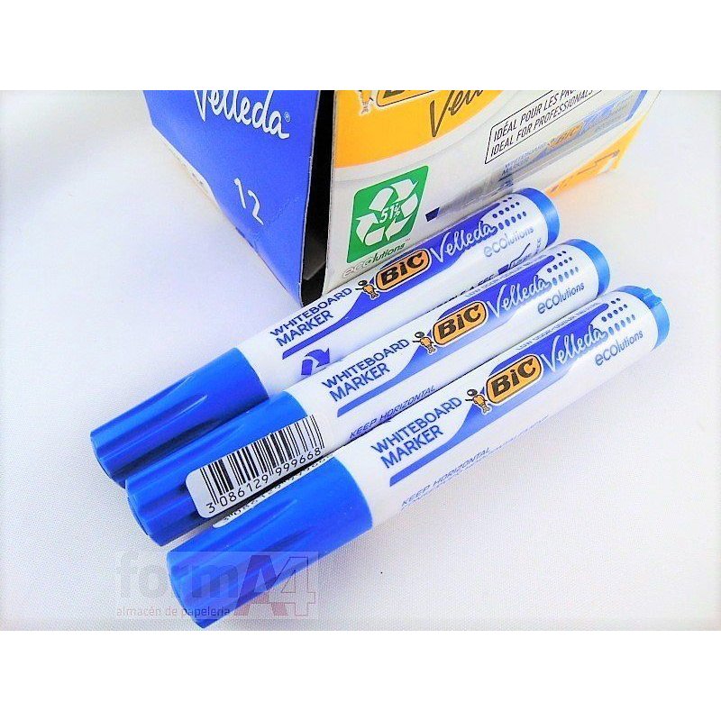 ROTULADOR BIC VELLEDA ECOLUTIONS 1751 AZUL
