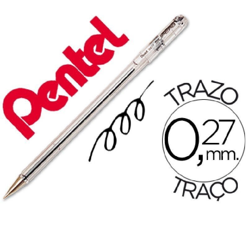 BOLIGRAFO PENTEL SUPER BK 77 NEGRO