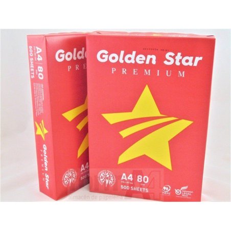 PAPEL MULTIF. GOLDEN STAR PREMIUM A4 80GR. P/500H