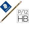 LAPIZ STAEDTLER NORIS Nº 2 HB CON GOMA