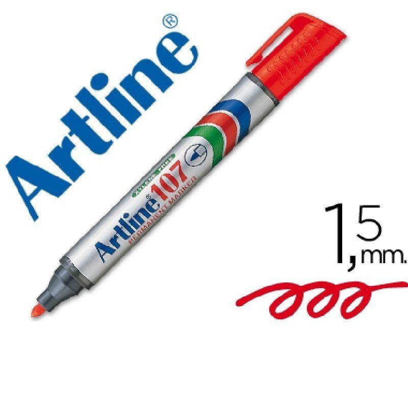 MARCADOR PERMANENTE ARTLINE 107 ROJO