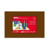 LAMINA EVA APLI 40X60CM. MARRON OSCURO P/5 HOJAS