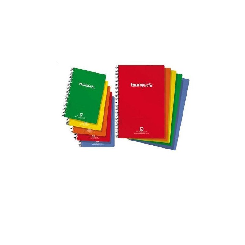 CUADERNO ESPIRAL TAUROPLASTIC CUARTO 80H. HORIZONT