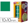 GOMET ADHESIVO APLI CUADRADO 10MM VERDE R/6372