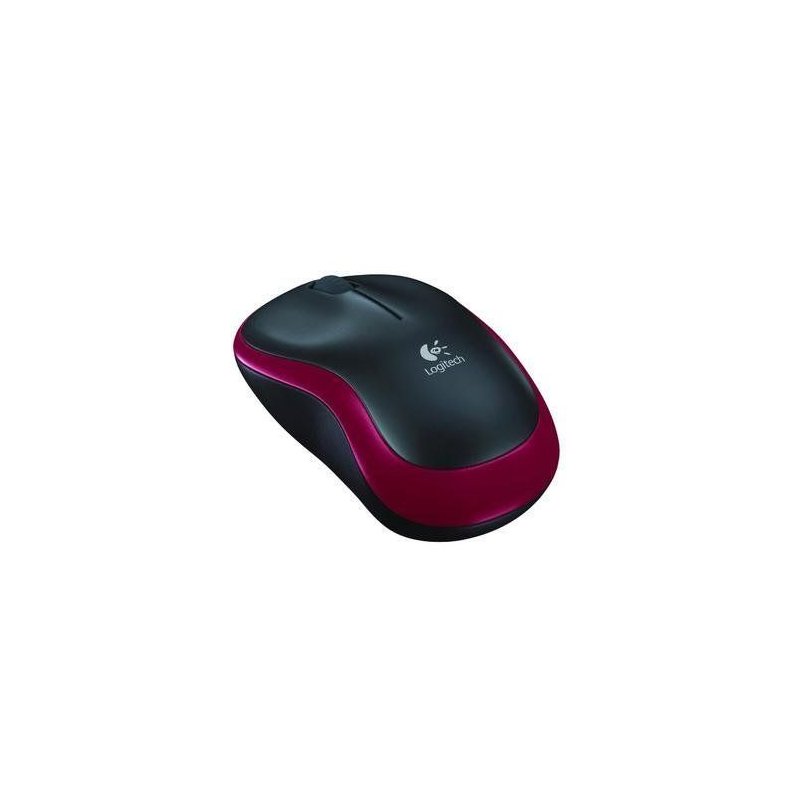 RATON OPTICO INALAMBRICO LOGITECH M185 ROJO