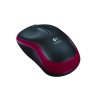 RATON OPTICO INALAMBRICO LOGITECH M185 ROJO