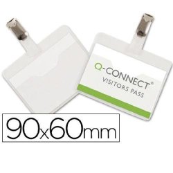 IDENTIFICADOR CON PINZA Q-CONNECT 90X60MM