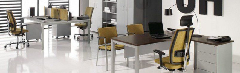 Mobiliario de oficina: sillones, sillas, mesas, percheros,...